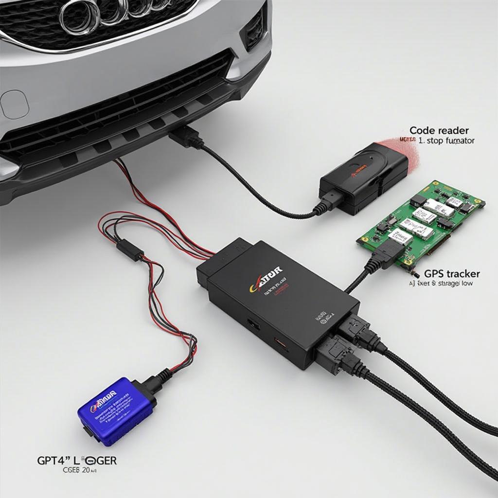 OBD2 Power Splitter Connecting Multiple Devices