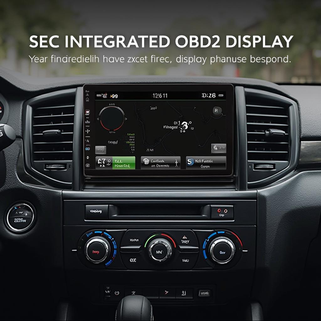 OBD2 Radio Integration Dashboard Display