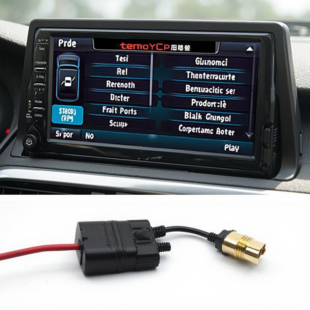 OBD2 Integration with Car Radio Screen