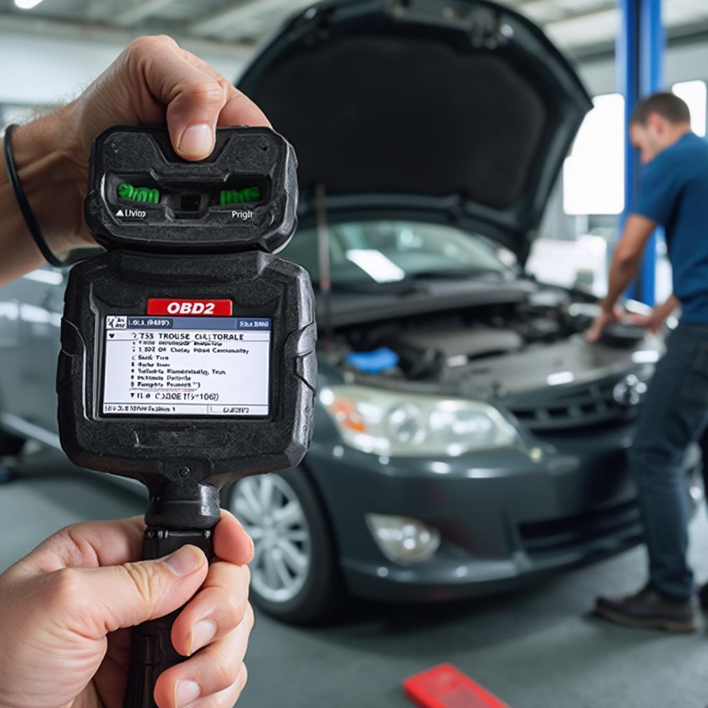 OBD2 Reader Diagnosing ABS Issues