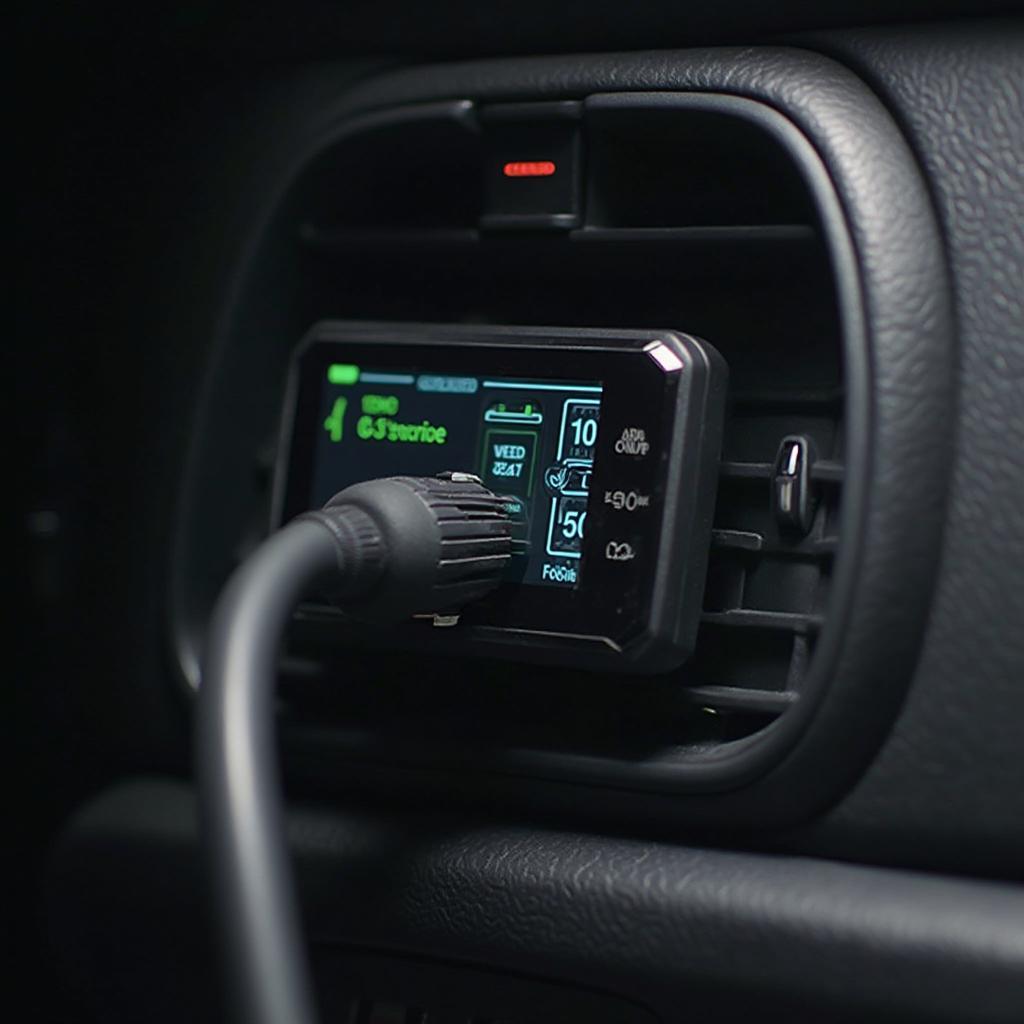 Using an OBD2 Reader on a Car