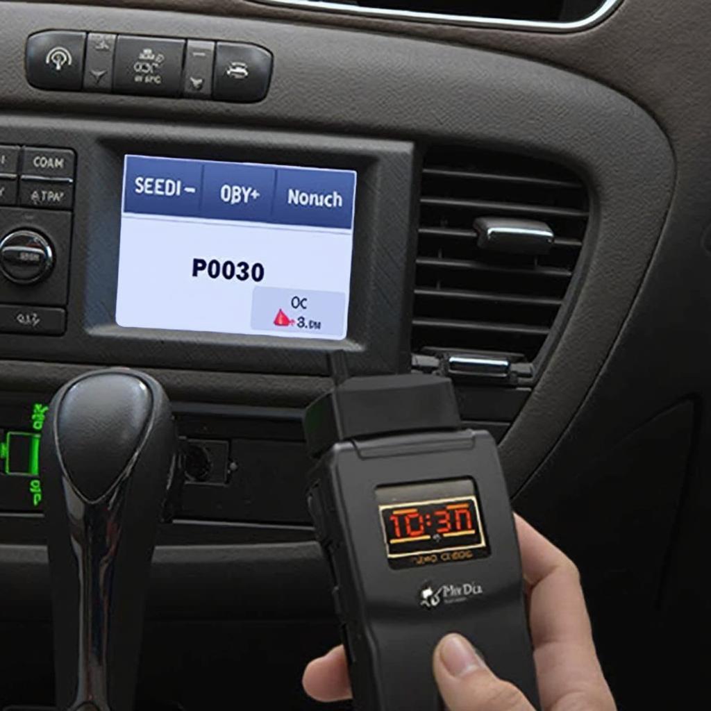 OBD2 Reader Scanning for P0030 Code