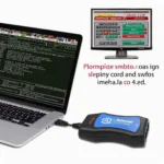 Autocom OBD2 Interface in Use