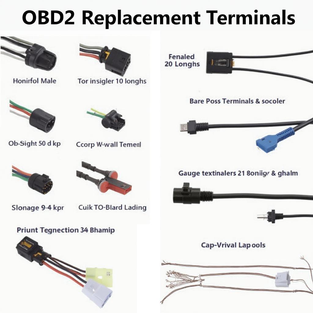 OBD2 Replacement Terminals from Various Suppliers