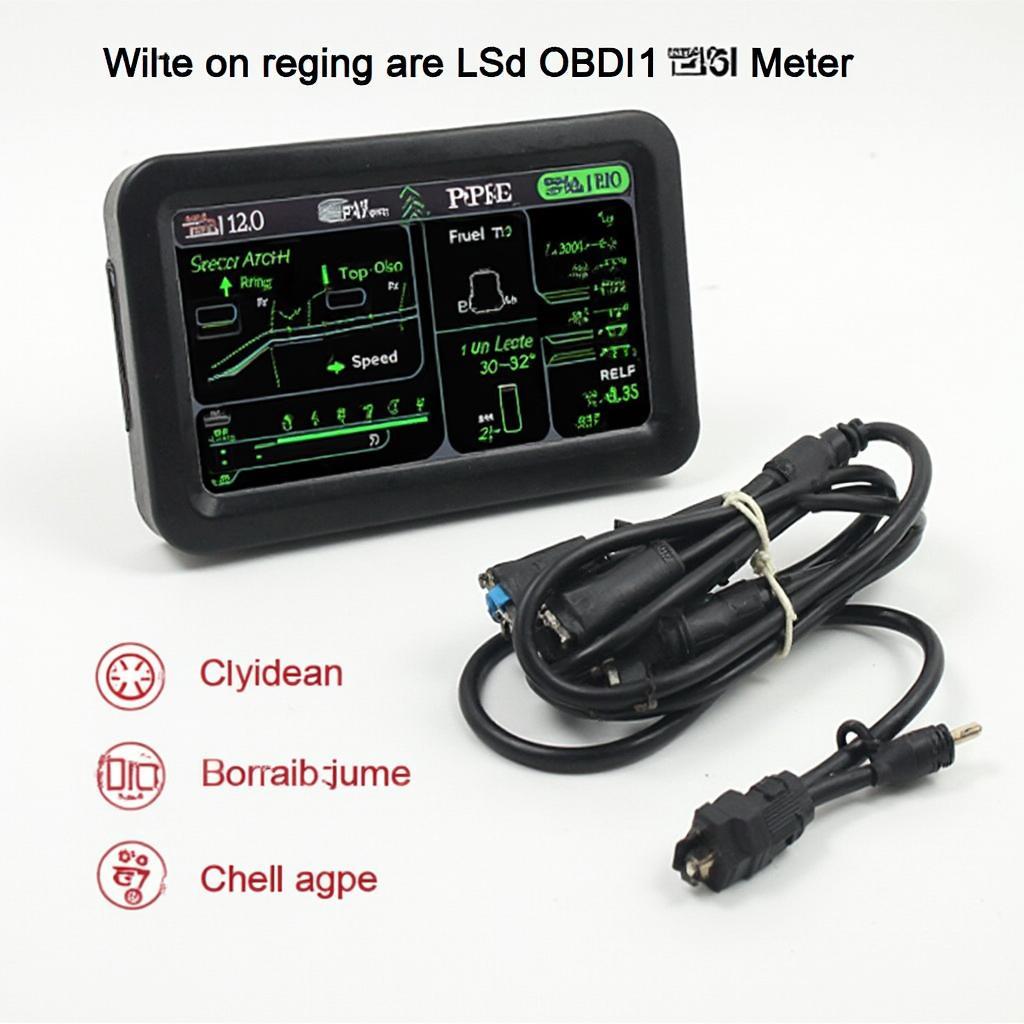 OBD2 RPM Meter Displaying Engine RPM