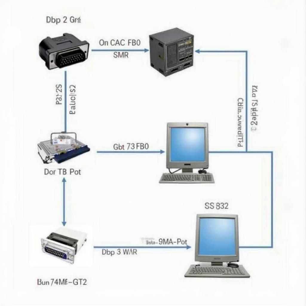 OBD2 to RS232 Connection Diagram