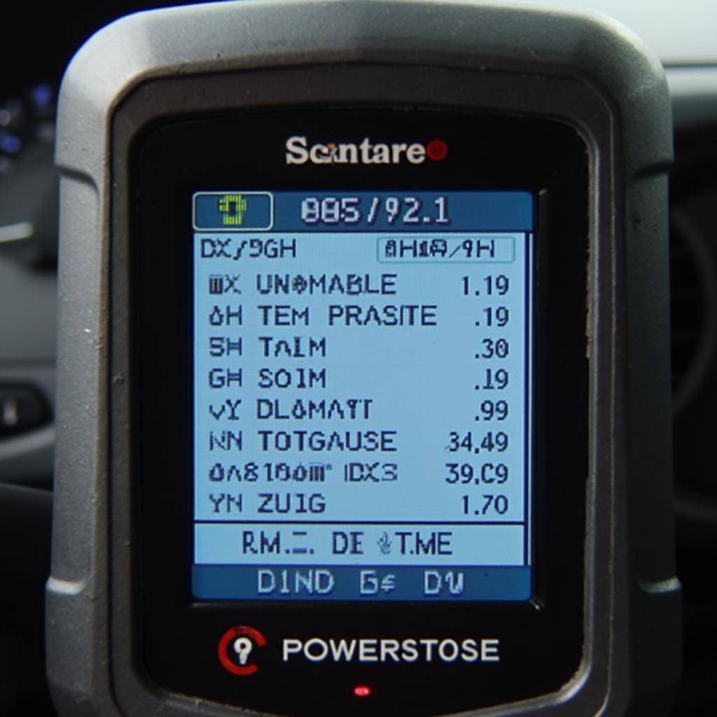 OBD2 Scanner Displaying Live Data for 6.0 Powerstroke