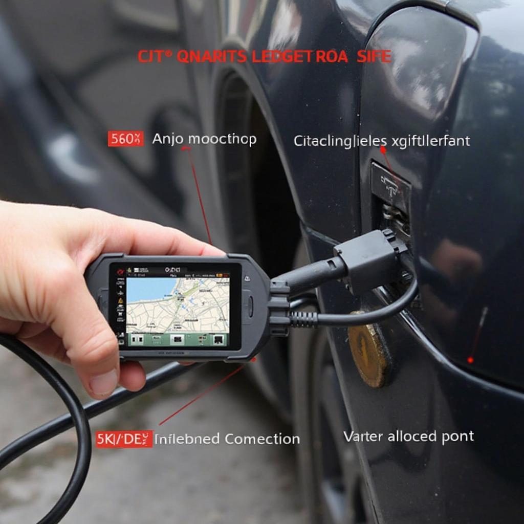 OBD2 Scanner 86030195 Connected to Car OBD-II Port