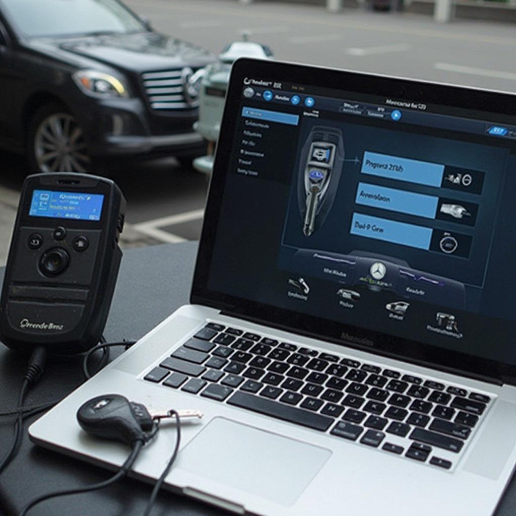 OBD2 Scanner and Software for Mercedes Key Programming