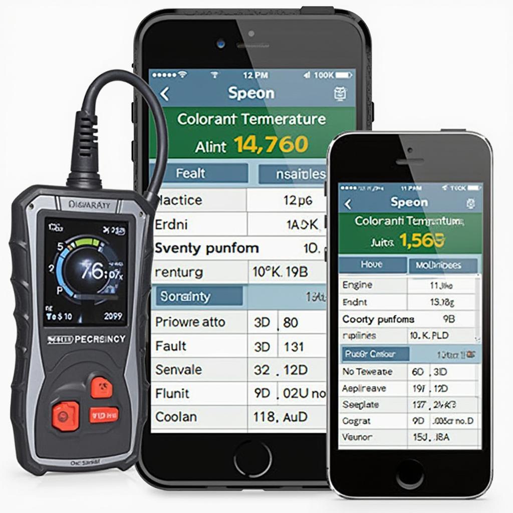 OBD2 Scanner App Displaying Diagnostic Information