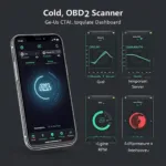 OBD2 Scanner App Features Display