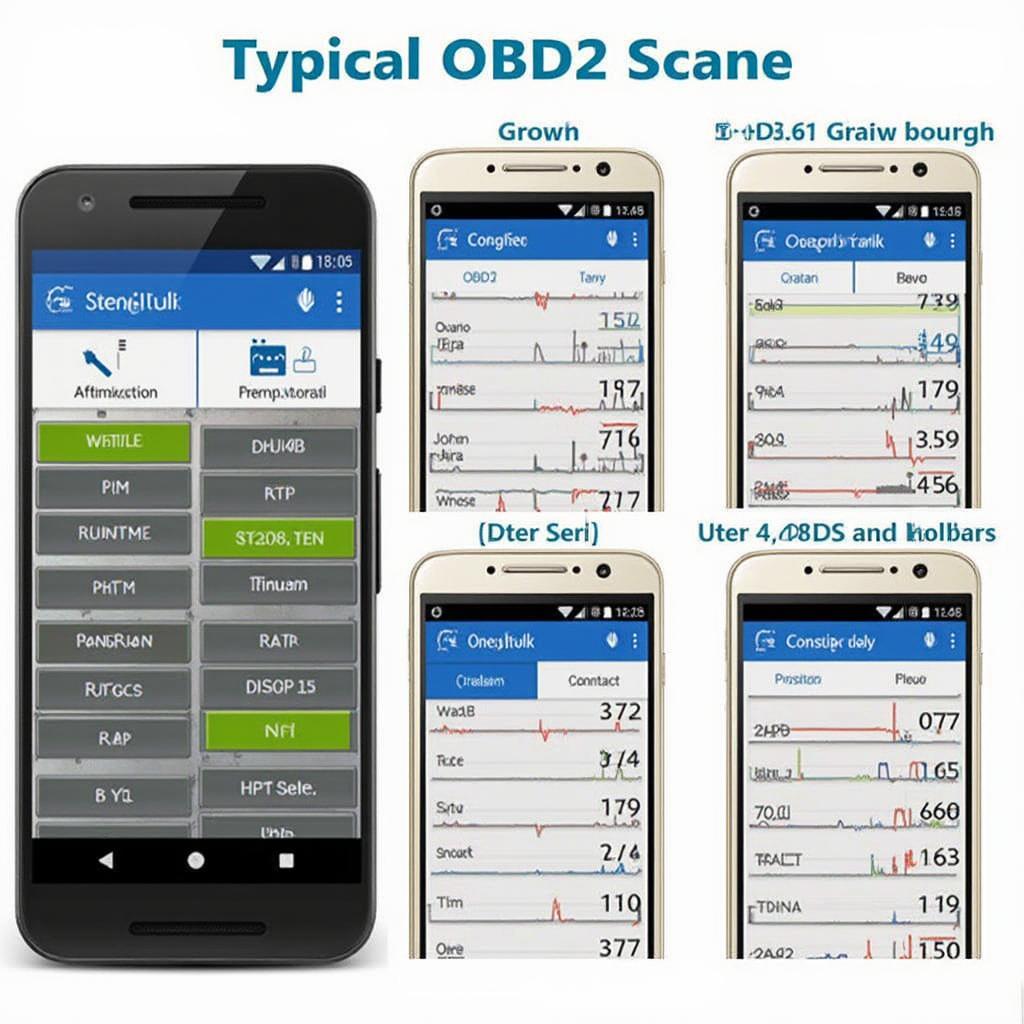 OBD2 Scanner App Interface on Android