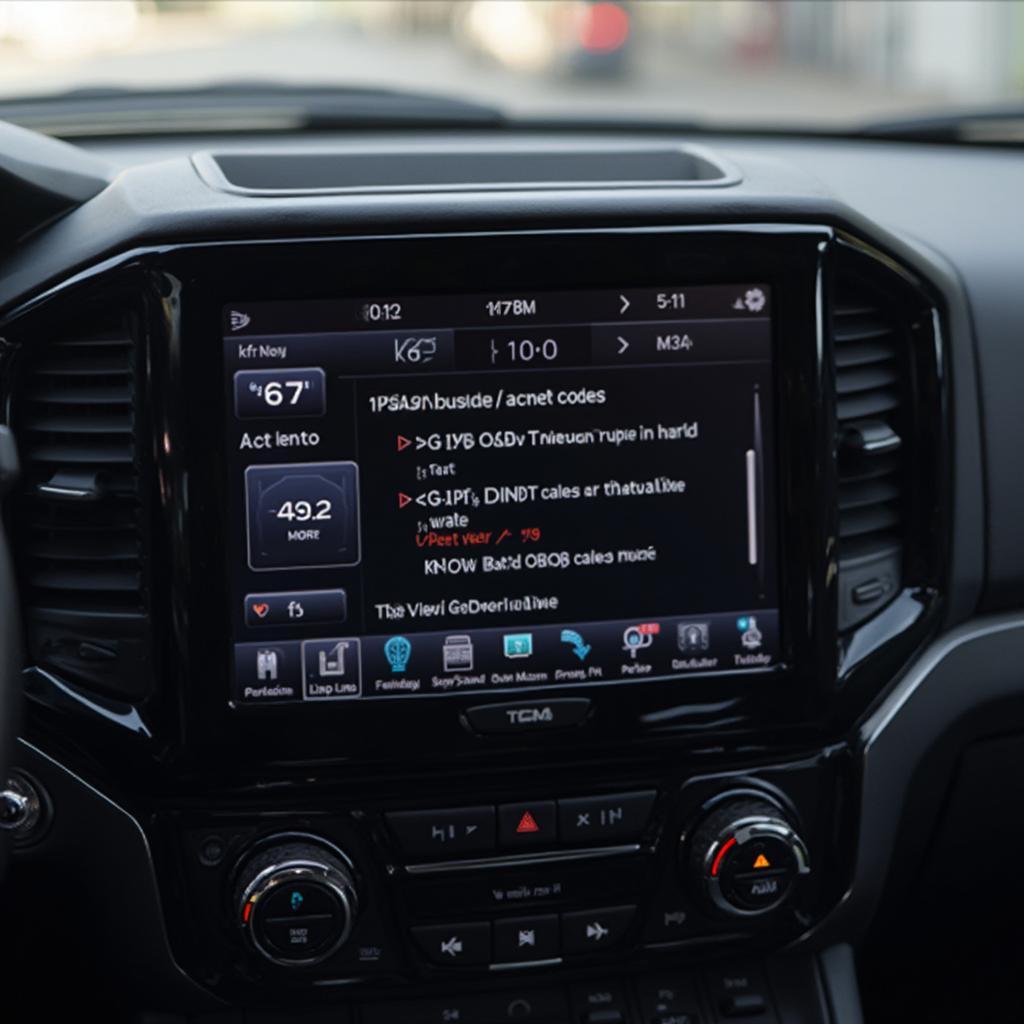 OBD2 Scanner and CarPlay Diagnostics Screen