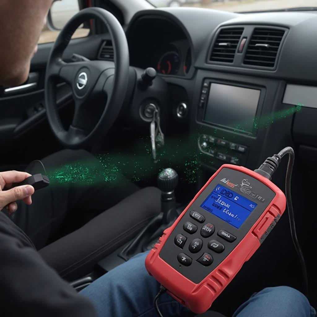 Using an OBD2 Scanner to Diagnose a Check Engine Light in a Nissan