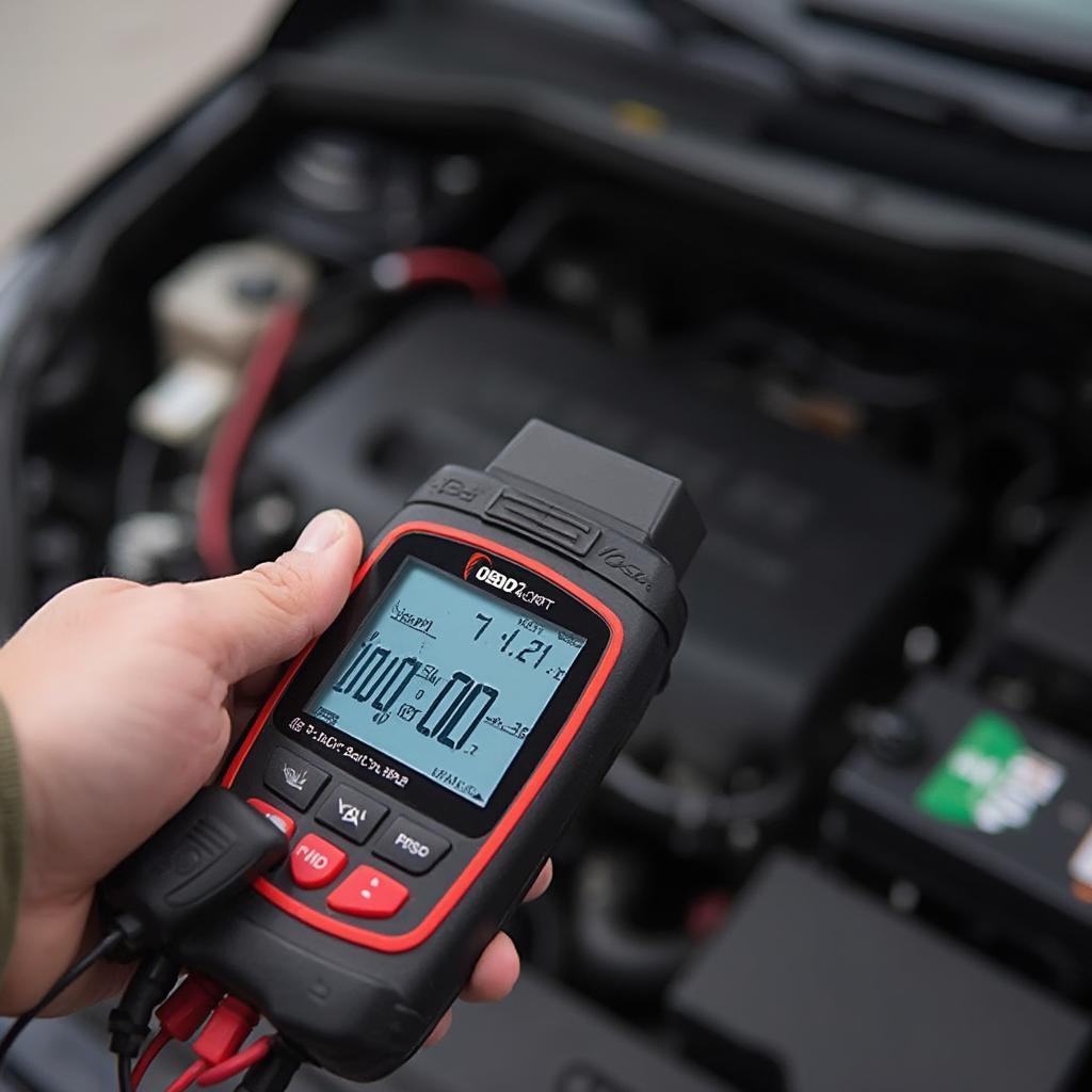 Checking Car Battery Voltage with an OBD2 Scanner