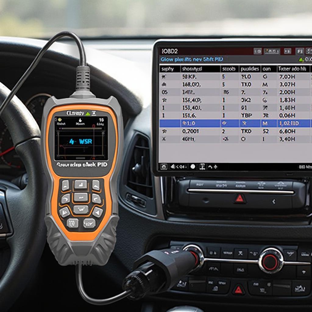 OBD2 Scanner Checking Glow Plugs