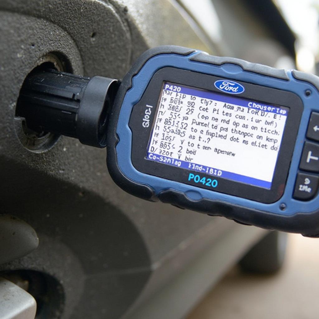 Using an OBD2 Scanner to Check P0420 on a Ford