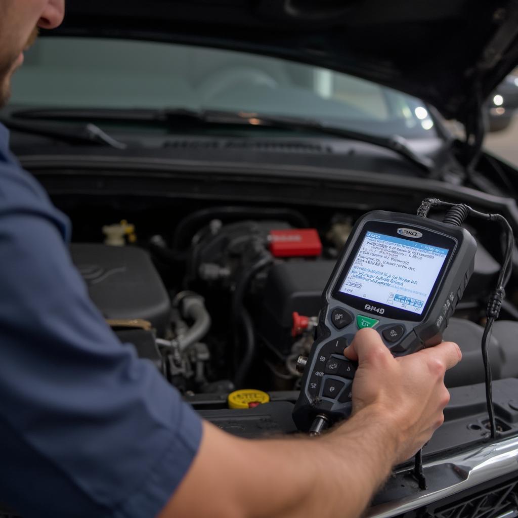 OBD2 Scanner Checking P0442 Code