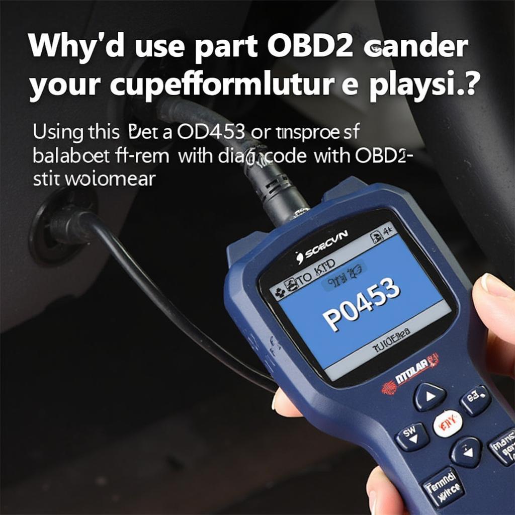 OBD2 Scanner Checking P0453 Code