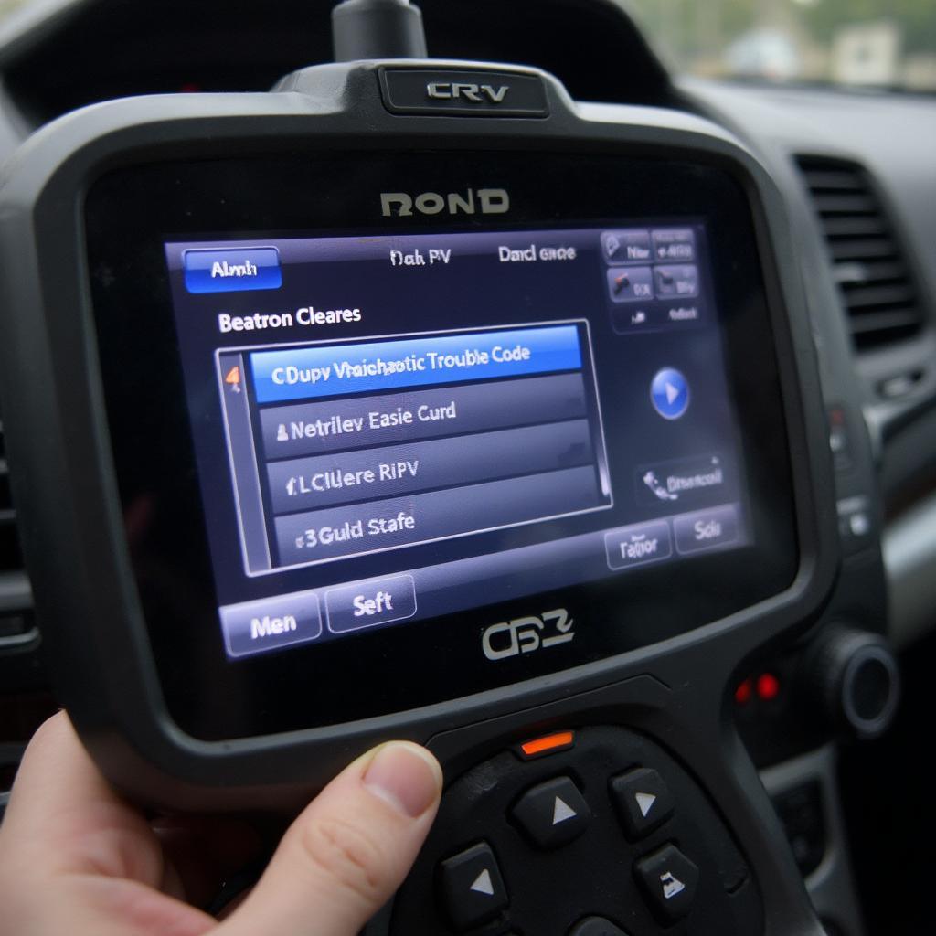 Clearing Codes with an OBD2 Scanner on a 2011 Honda CRV