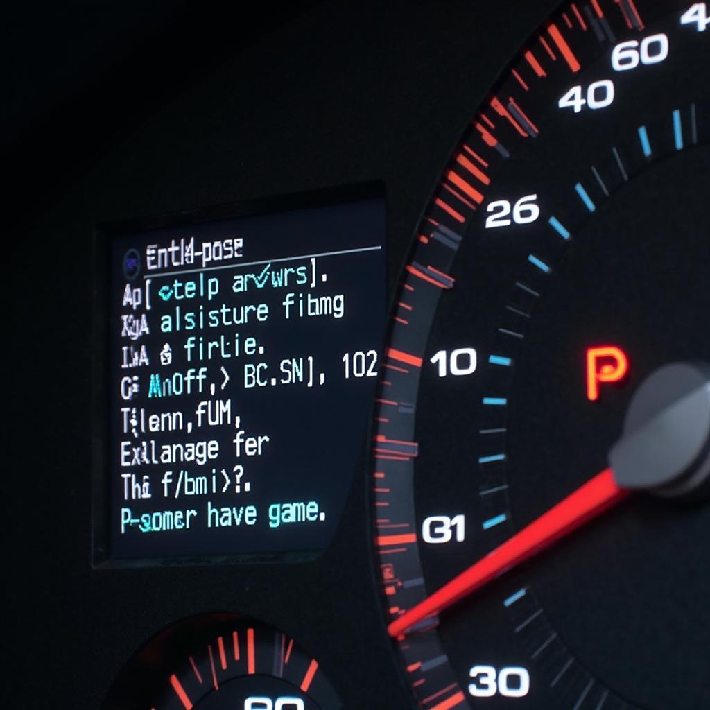 OBD2 Scanner Code Display