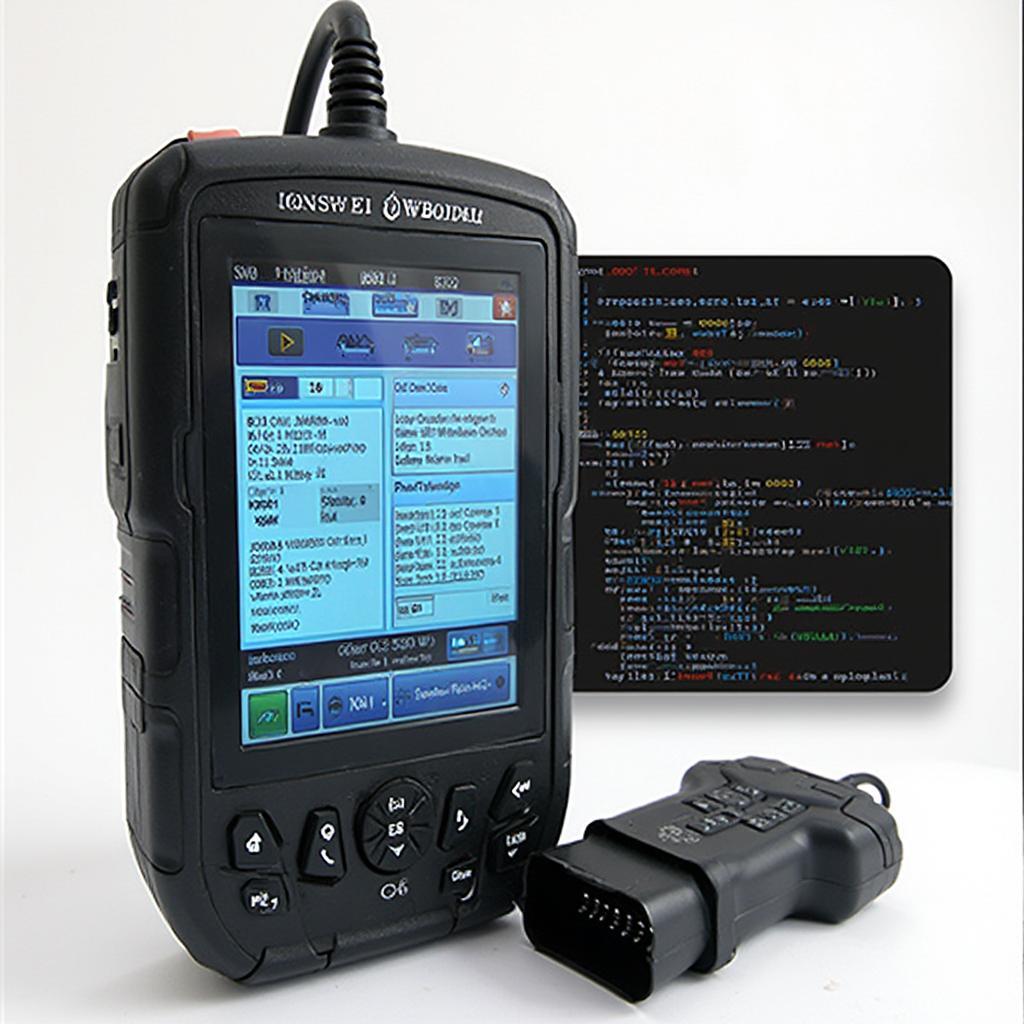 OBD2 Scanner Code Reading on Screen