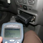 OBD2 Scanner Connected to a 1997 RAV4