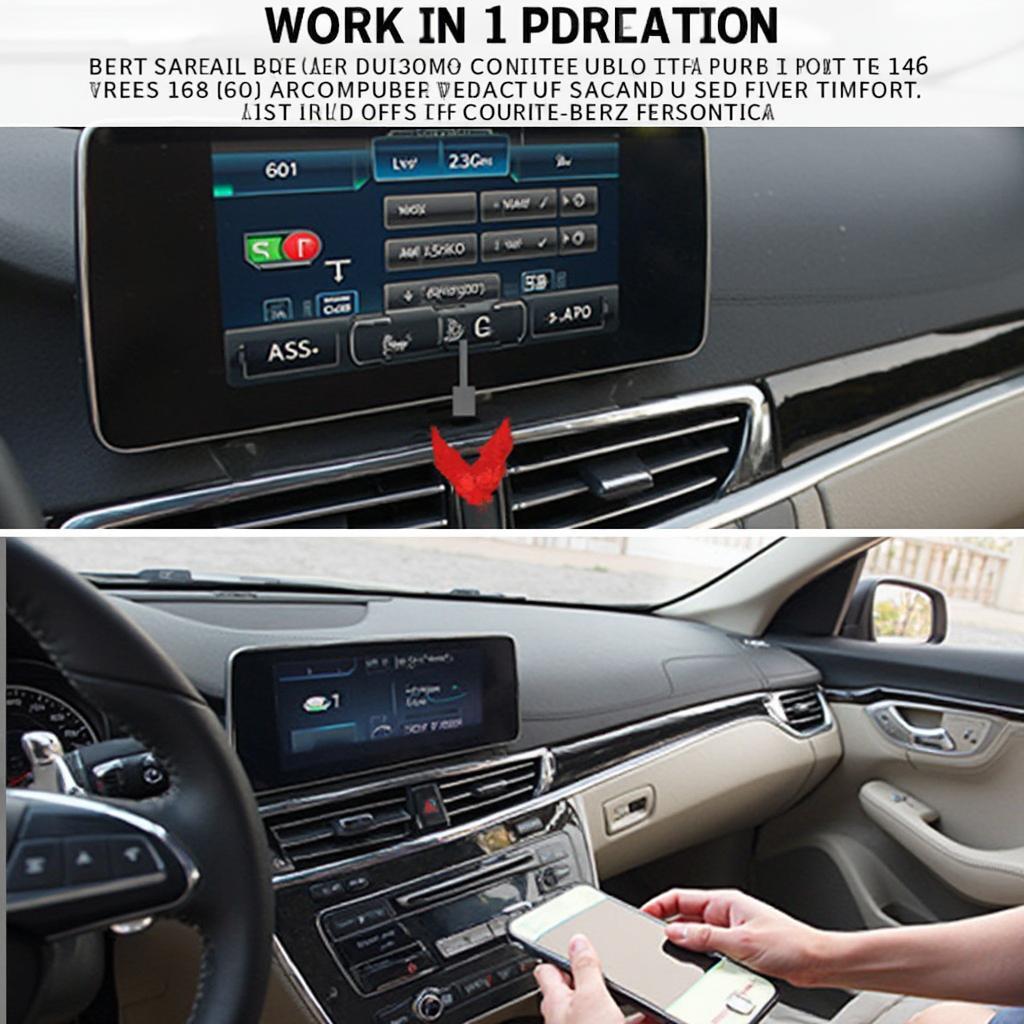 OBD2 Scanner Connected to a Mercedes-Benz