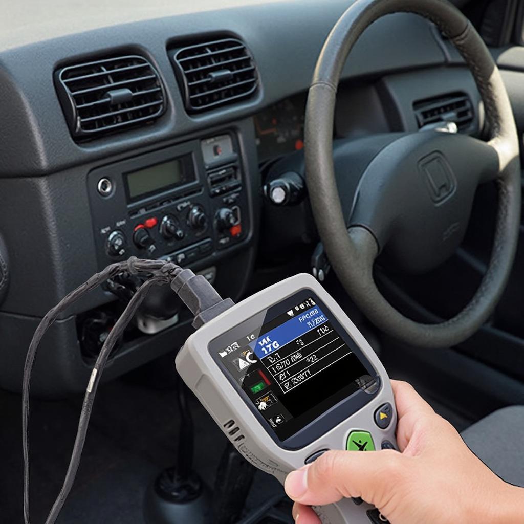 OBD2 Scanner Connected to 1997 Honda Civic