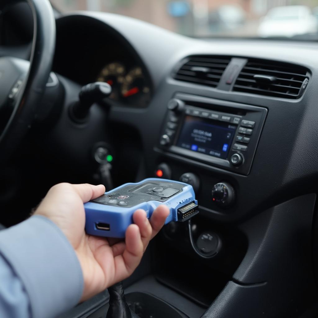 OBD2 Scanner Connected to a 2000 Honda Prelude