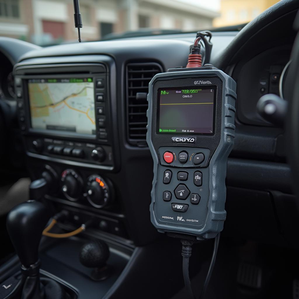 OBD2 Scanner Connected to 2000 Jeep Grand Cherokee