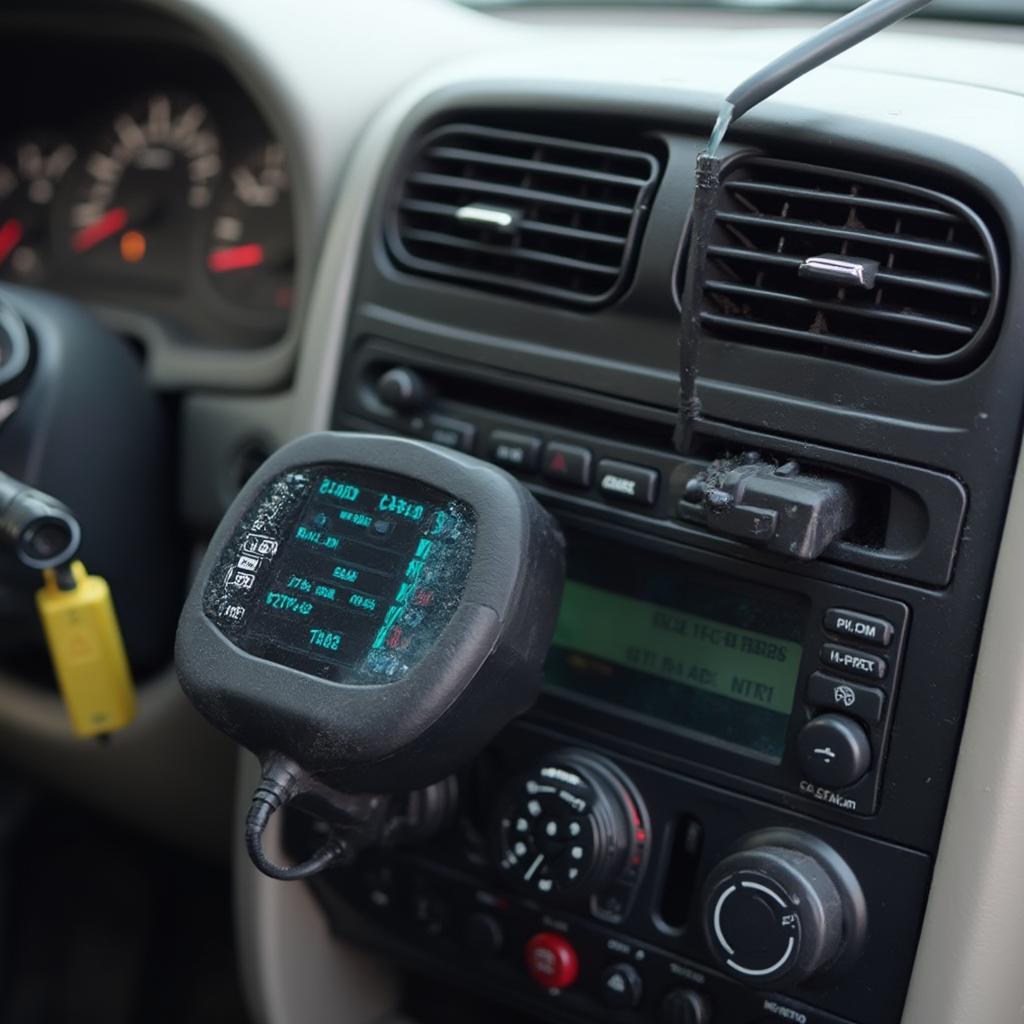 OBD2 Scanner Connected to 2006 Chevrolet Trailblazer EXT