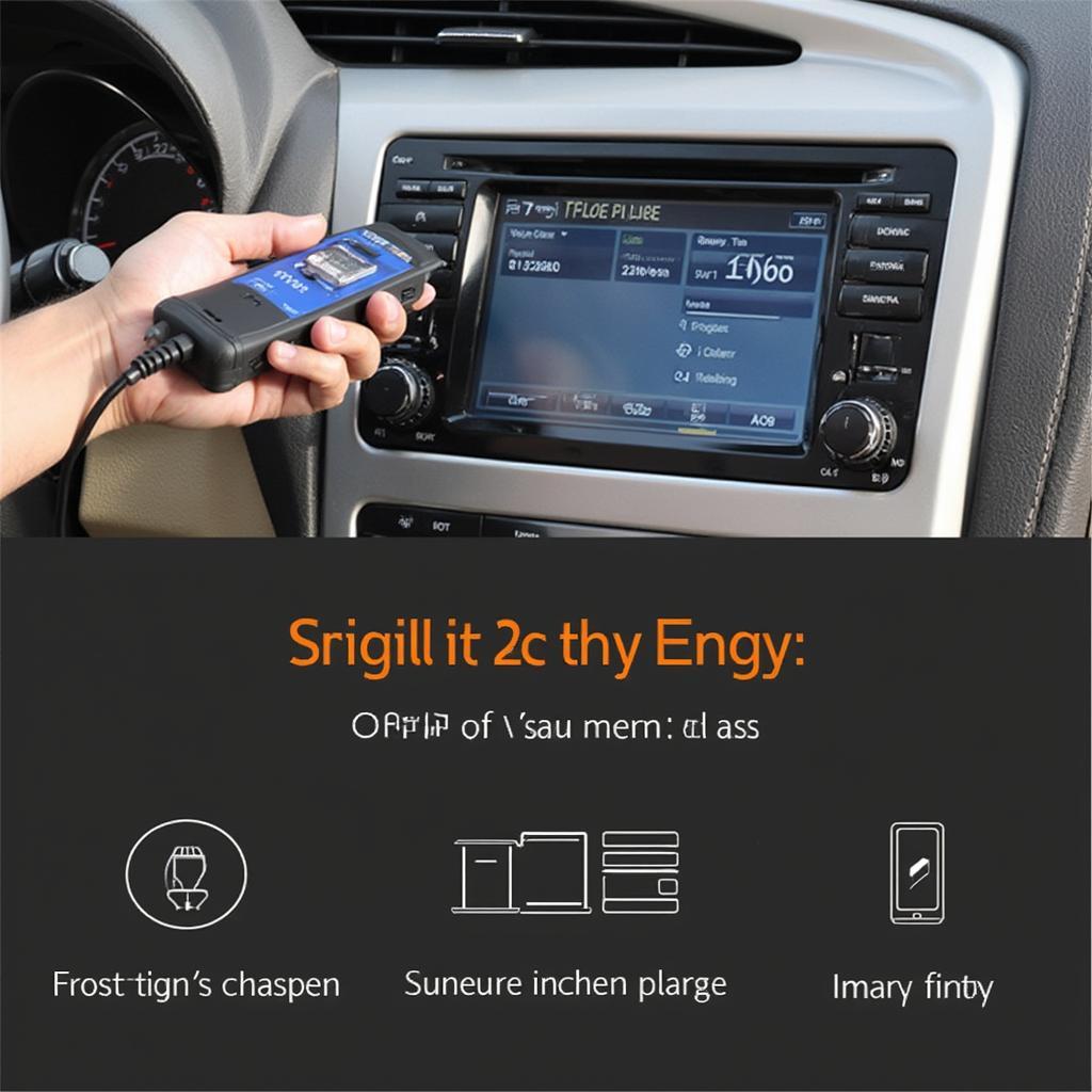 OBD2 Scanner Connected to a Car's OBD2 Port