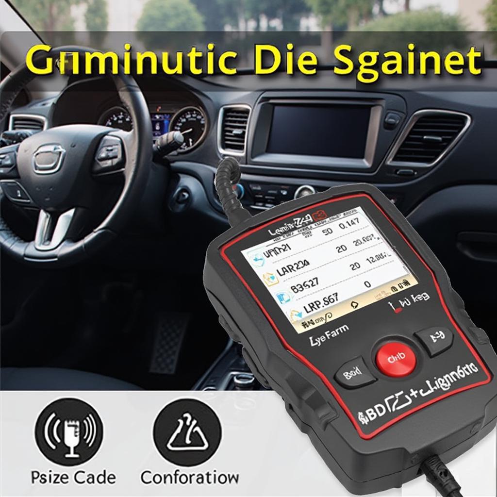 OBD2 Scanner Connected to Car's Diagnostic Port