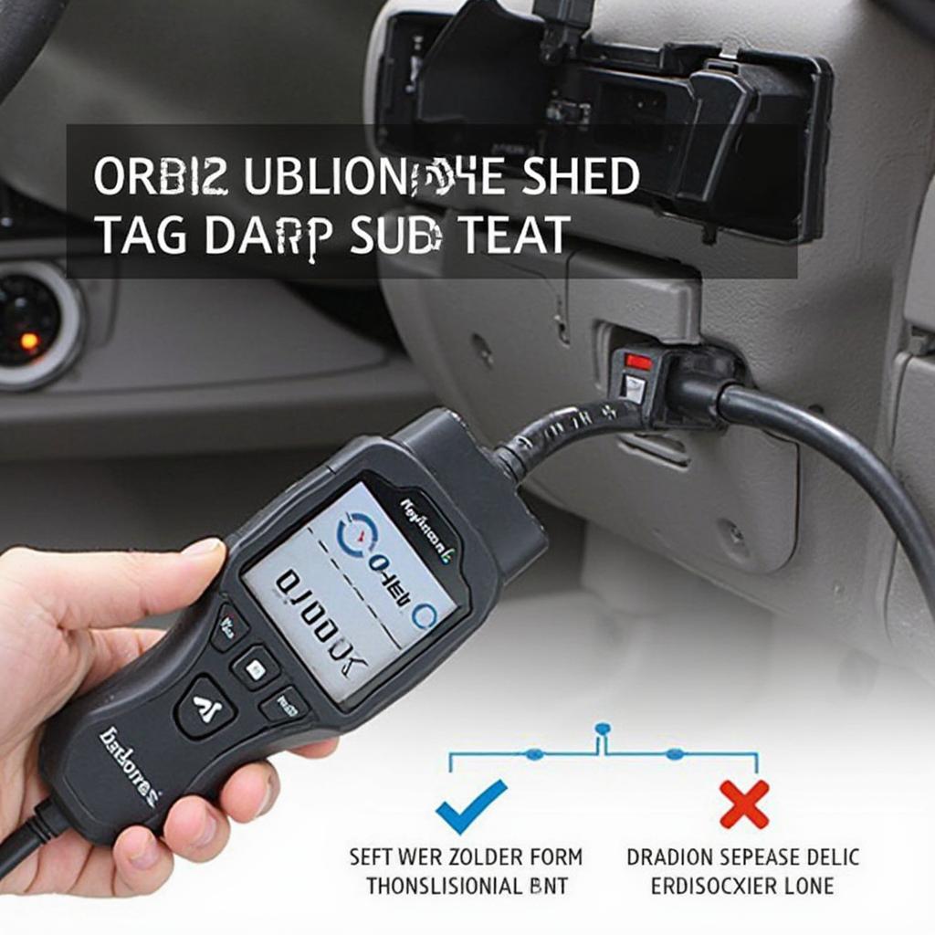 OBD2 Scanner Connected to a Car's Diagnostic Port