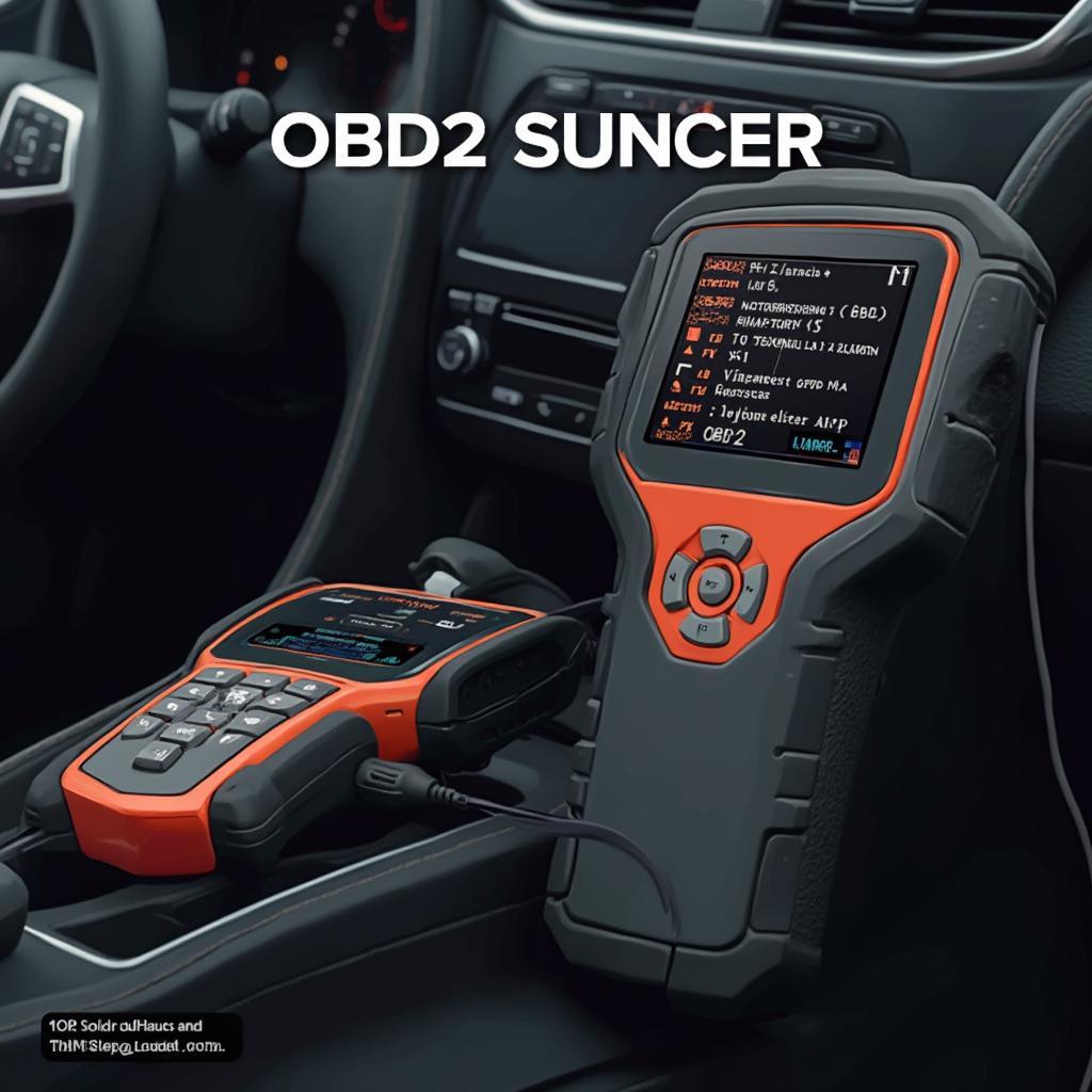 OBD2 Scanner Connected to Car