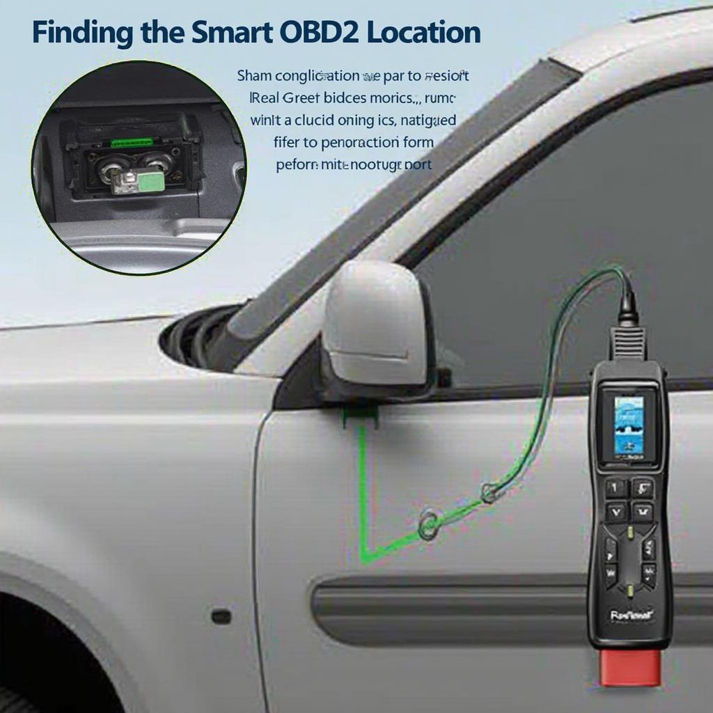 OBD2 Scanner Connected to Car