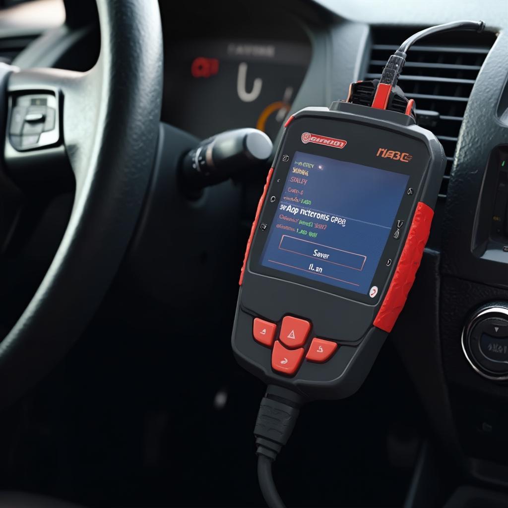 OBD2 Scanner Connected to a Car