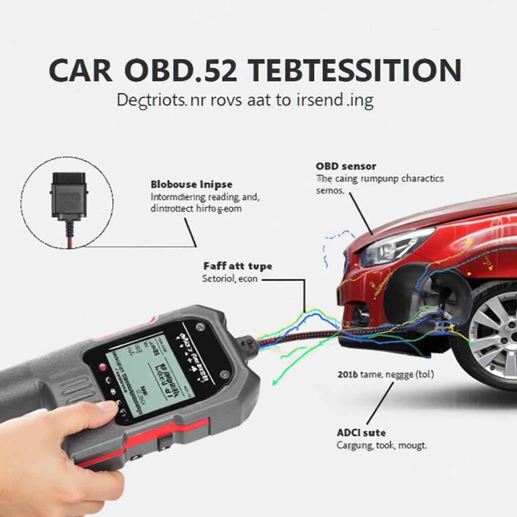 OBD2 Scanner Connected to Car's OBD2 Port