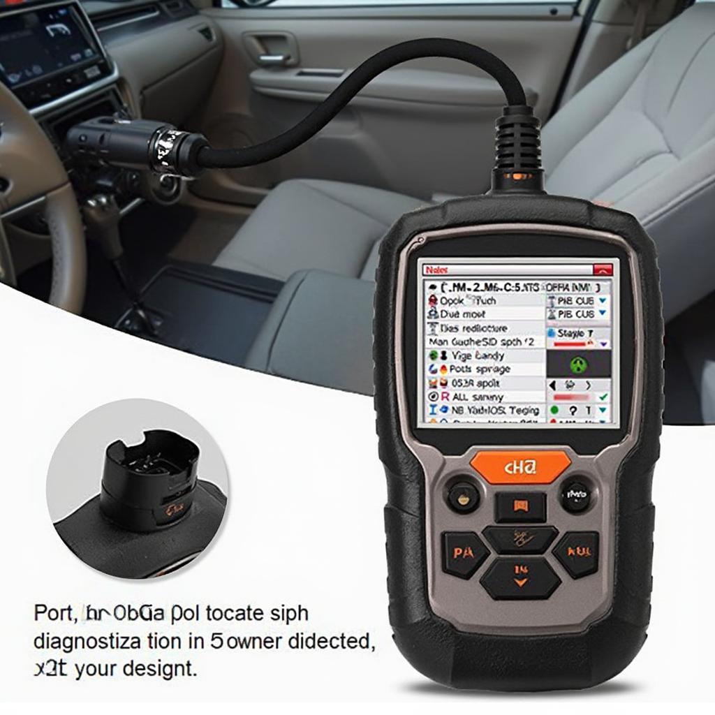 OBD2 Scanner Connected to Car