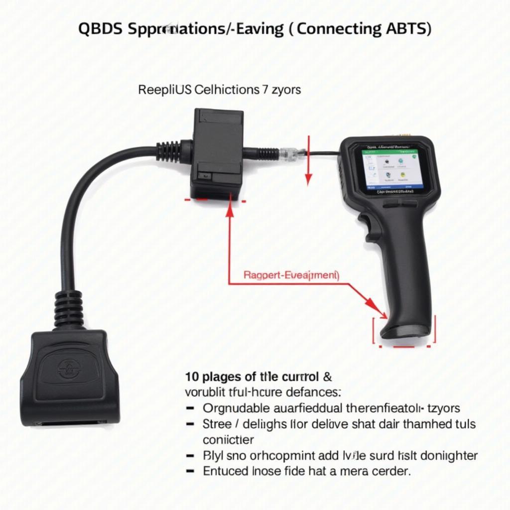 OBD2 Scanner Connected to CKFS Adapter