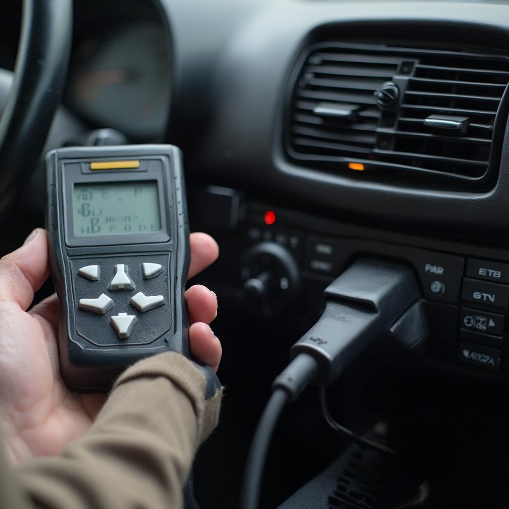 OBD2 Scanner Connected to an E38