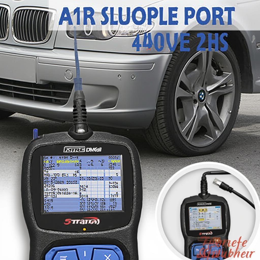 OBD2 Scanner Connected to BMW E46 Diagnostic Port