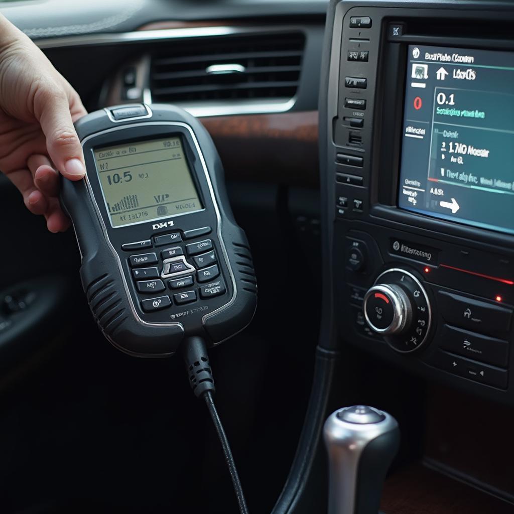 OBD2 Scanner Connected to a Lexus GX470