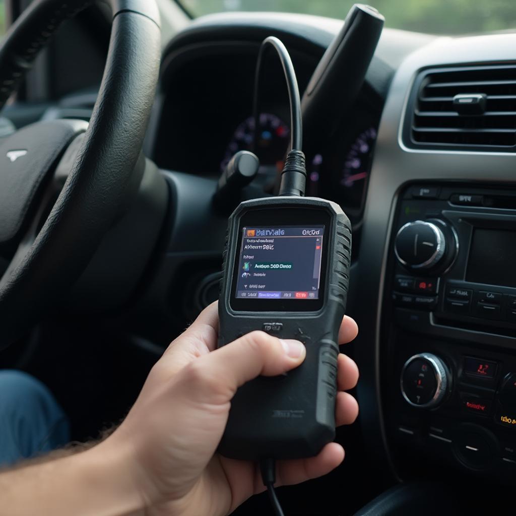 OBD2 Scanner Connected to Inova 1500