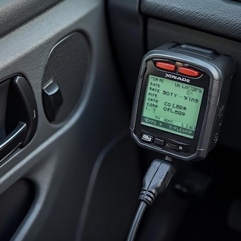 OBD2 Scanner Connected to Jeep Liberty