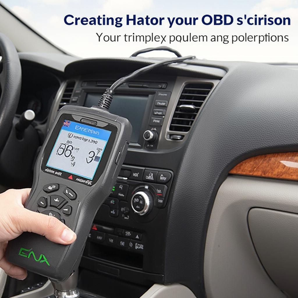 OBD2 Scanner Connected to 2009 Kia Optima