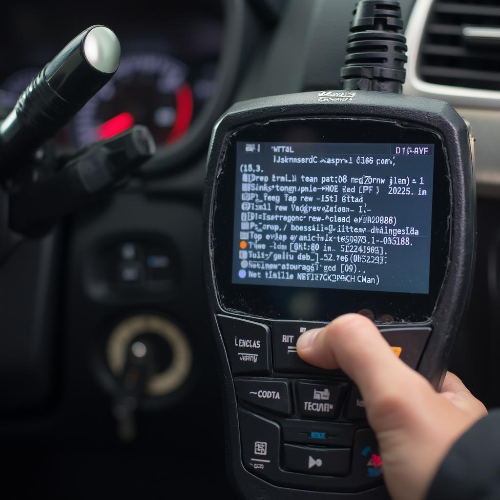 OBD2 Scanner Connected to a Lexus GX470