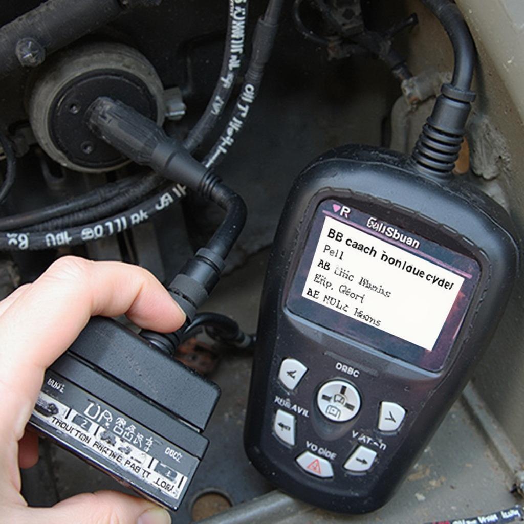 OBD2 Scanner Connected to a VW Jetta 2002