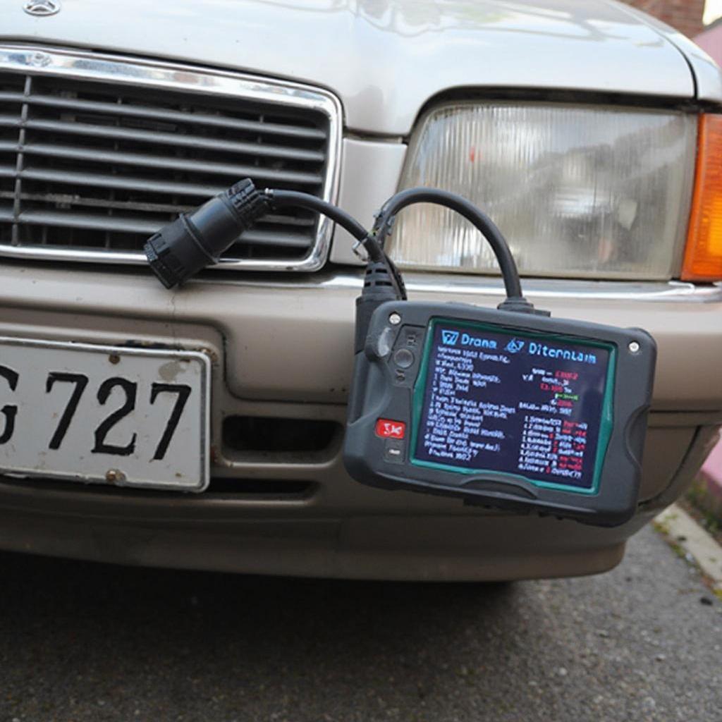 OBD2 Scanner Connected to a W202's Port